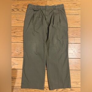 Vintage Willis & Geiger Pants Mens 36x27 Brown Bush Poplin Khaki Safari USA Made